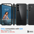 ACS07352 - Galaxy S24 Case Ultra Hybrid in Matte Black only compatible with S24+ not compatible with galaxy s24 and s24 ultra.