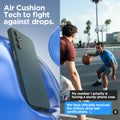 ACS07247 - Galaxy A15 5G Case Liquid Air in Abyss Green  air cushion tech to fight against drops.