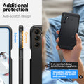 ACS07242 - Galaxy A15 5G Case Tough Armor in Black showing the additional protection. Anti scratch design