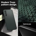 ACS06101 - Galaxy A54 5G Case Liquid Air in Abyss Green modern truss pattern design. Optimal grip.