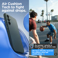 ACS06101 - Galaxy A54 5G Case Liquid Air in Abyss Green  air cushion tech to fight against drops.