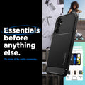 ACS05888 - Galaxy A54 5G Case Rugged Armor in Matte Black showing the back, partial side and bottom