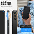 ACS05881 - Galaxy A54 5G Case Tough Armor in Black showing the additional protection. Anti scratch design