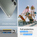 ACS05668 - Galaxy S23 Plus Case Ultra Hybrid in crystal clear full protection. raised edges protect the screen and camera from daily scratches. Aircushion technology.
