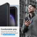 ACS05670 - Galaxy S23 Plus Case Ultra Hybrid in frost black comfortable grip. snug fit for the galaxy and just the right amount of depth for your hand's comfort.