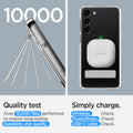 ACS05671 - Galaxy S23 Plus Case Ultra Hybrid S in crystal clear quality test. over 10,000 flips performed to ensure long lasting durabili Simply charge wireless check. powershare check. USB-C cable.y and quality.