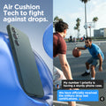 ACS07520 - Galaxy A35 5G Case Liquid Air in Abyss Green  air cushion tech to fight against drops.