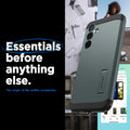 ACS07518 - Galaxy A35 5G Case Tough Armor in Abyss Green showing the back, partial side and bottom