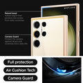 ACS06078 - Galaxy S23 Ultra Case Ultra Hybrid in sand beige  raised bezel added depth that protects the screen from daily scratches. camera guard protect the camera against drops and scratches from daily life. full protection. air cushion tech. camera guard. 
