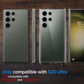 ACS05617 - Galaxy S23 Ultra Case Ultra Hybrid in crystal clear only compatible with s23 ultra. not compatible with galaxy s23 and galaxy s23+