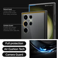 ACS05619 - Galaxy S23 Ultra Case Ultra Hybrid in frost black  raised bezel added depth that protects the screen from daily scratches. camera guard protect the camera against drops and scratches from daily life. full protection. air cushion tech. camera guard. 