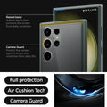 ACS06080 - Galaxy S23 Ultra Case Ultra Hybrid in frost green raised bezel added depth that protects the screen from daily scratches. camera guard protect the camera against drops and scratches from daily life. full protection. air cushion tech. camera guard. 