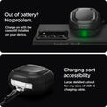 ASD01276 - Galaxy Buds 2 Pro / 2 / Pro / Live Case Rugged Armor in matte black Out of battery? No problem. Charge on with the case still installed on your device. Charging port accessibility. Large detailed cutout for any sizes of USB-C charging cable.