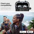 ACS08332 - Galaxy Buds 3 Pro Lock Fit in Matte Black check your compatibility compatible with galaxy buds 3 and buds 3 pro.
