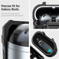 ACS08332 - Galaxy Buds 3 Pro Lock Fit in Matte Black precise fitment for galaxy buds. secure mounting tape and glossy interior for the best fit.