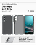 ACS09426 - Galaxy S25 Edge Case Liquid Crystal in Space Crystal showing the compatibility only with Galaxy S25 Edge. Not compatible with other Galaxy S25 series