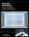 ACS09425 - Galaxy S25 Edge Case Liquid Crystal in Crystal Clear showing the DuraClear Technology. Delay TPU discoloration 1.6x longer with Spigen's exclusive Anti-Yellowing tech