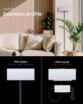 AMP09408 - Starlink Gen 3 Mount | STL310 in White  showing its perfect fit with the seamless profile.  