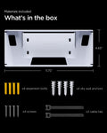 AMP09408 - Starlink Gen 3 Mount | STL310 in White showing the materials included. What's in the box. 4.65
