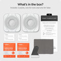 AGL03428 - Galaxy Watch 5/4 (40mm) Screen Protector EZ FIT GLAS.tR what's in the box? Includes 2 packs one for now and one for later.