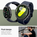ACS07899 - Galaxy Watch 7 (40mm) Liquid Air in Matte Black  fluid design. subtle, yet timeless aesthetics elevates the galaxy watch7.