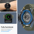 ACS08337 - Galaxy Watch 7 (44mm) Rugged Armor in Matte Black fully functional. smart and sleek design allows you to utilize all functionalities.