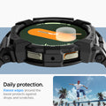 ACS08338 - Galaxy Watch 7 (44mm) Rugged Armor Pro in Matte Black daily protection. raised edges around the bezels protects against drops and scratches.