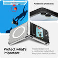 ACS09559 - Galaxy Z Flip 7 Case Ultra Hybrid Pro (MagFit) in clear white showing the additional protection. Protect what matters. Raised edges and a reinforced outer shell keep your device pristine.