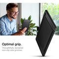 ACS02863 - Galaxy Tab A7 Lite Case Rugged Armor in matte black optimal grip. thoughtfully designed nonslip side grooves.