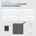 AFL06989 - Tesla Model Y & 3 Platinum Shield Car Door showing all inclusive kit and what's included