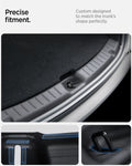 ACP09759 - Tesla Model Y Juniper Trunk Sill Guard | TG100-YJ in black showing the precise fitment