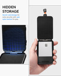 AFA10552 - Tiefit Card Holder (MagFit) in Black showing hidden storage