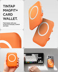 AFA11380 - MagSafe Card Holder Tintap (MagFit) in Orange showing Tintap Magfit+ Card Wallet