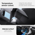 ACP11578 - Tesla Series - Under Screen Organizer | TO227H in White showing a storage organizer with a cutout positioned around the vehicle temperature sensor