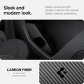 ACP08849 - Tesla Charging Adapter Door Dock TO252 in Black showing the sleek and modern look, sleek carbon accent design matches the overall tesla's interior aesthetics, carbon fiber, in style with timeless finish