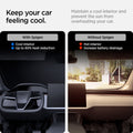 ACP09305 - Tesla Series - CryoShade Model S (2022-2024) keep your car feeling cool. maintain a cool interior and prevent the sun from overheating your car. with spigen cool interior and up to 60% heat reduction. without spigen makes hot interior and increase battery drainage.