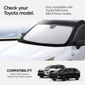 ACP09109 - RAV4 CryoShade TYO260 in Black showing the compatibility. Only compatible with Toyota RAV4 and RAV4 Prime models. RAV4 2019-Current, RAV4 Prime 2021-Current
