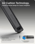 ACS11278 - Pixel 10a Ultra Hybrid Metal Ring (Mag Fit) in Frost Black showing air cushion technology. corner air pocket design for impact mitigation