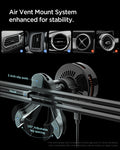 ACP10511 - Spigen Essential Qi2.2 Hook Car Mount (Mag Fit) showing the air vent mount system enhanced for stability