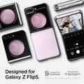 ACS06230 - Galaxy Z Flip 5 Case AirSkin in crystal clear showing the compatibility only with Galaxy Z Flip 5