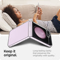 ACS06230 - Galaxy Z Flip 5 Case AirSkin in crystal clear showing the long-lasting clarity that preserves the originality with quality