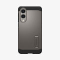 ACS09423 - Galaxy S25 Edge Case Tough Armor AI (MagFit) in Gunmetal showing the back