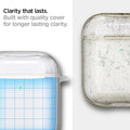 ASD01301 - Apple AirPods 1 / 2 Case Ultra Hybrid in jet white showing the clarity that lasts. Built with quality cover for longer lasting clarity