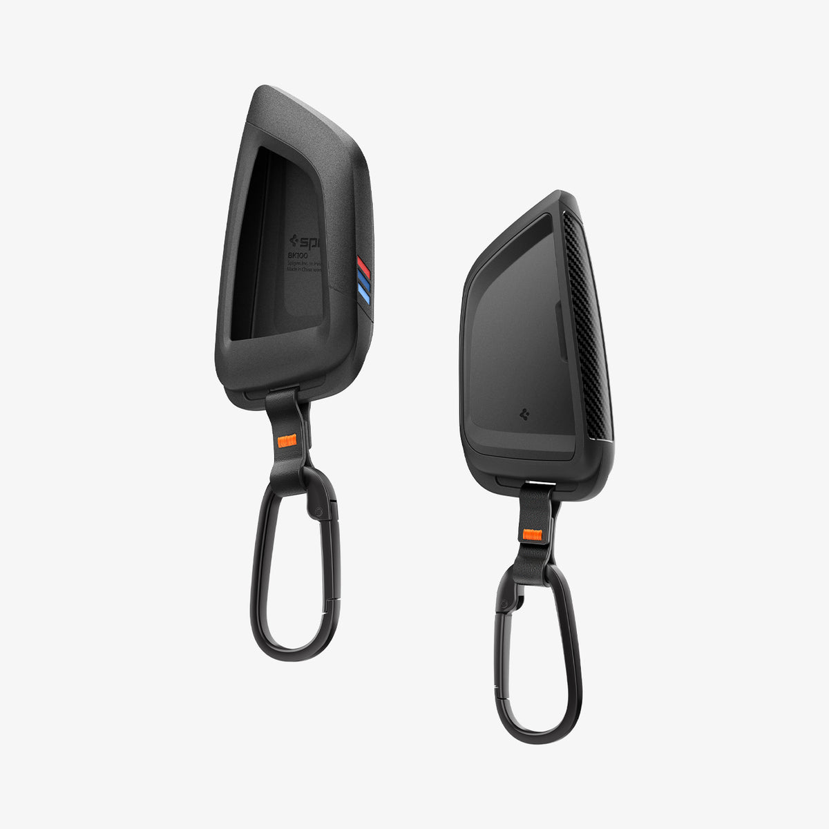 ACS10425 - BMW Key Fob Cover | BK100 in Matte Black showing the inner and back. 