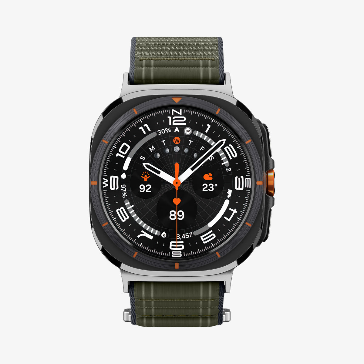 AMP10147 - Galaxy Watch Ultra WBF0 in green showing the front