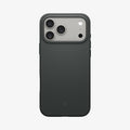 ACS09956 - iPhone 17 Pro Silicone Fit (MagFit) Case in green showing the back