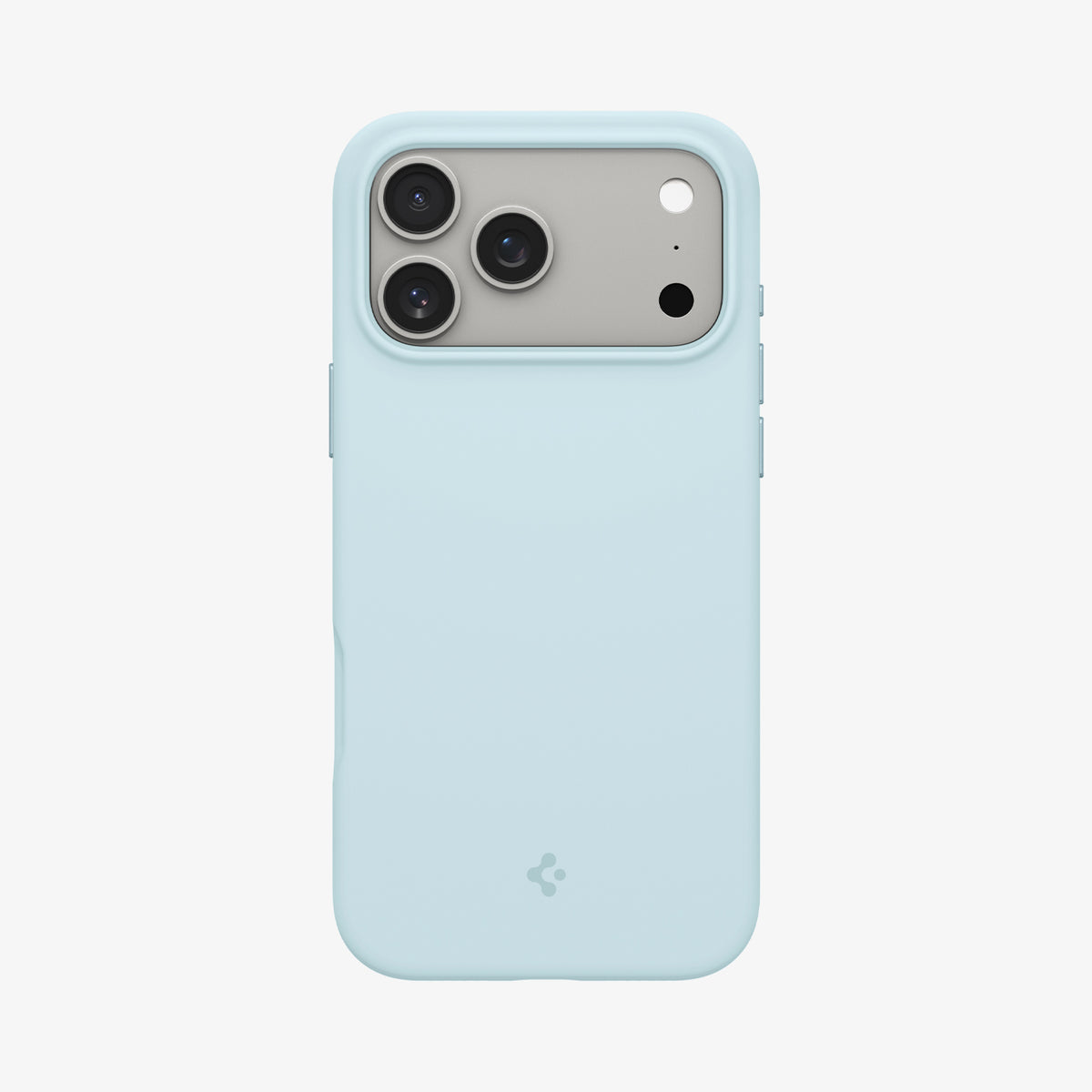 ACS10079 - iPhone 17 Pro Silicone Fit (MagFit) Case in blue showing the back