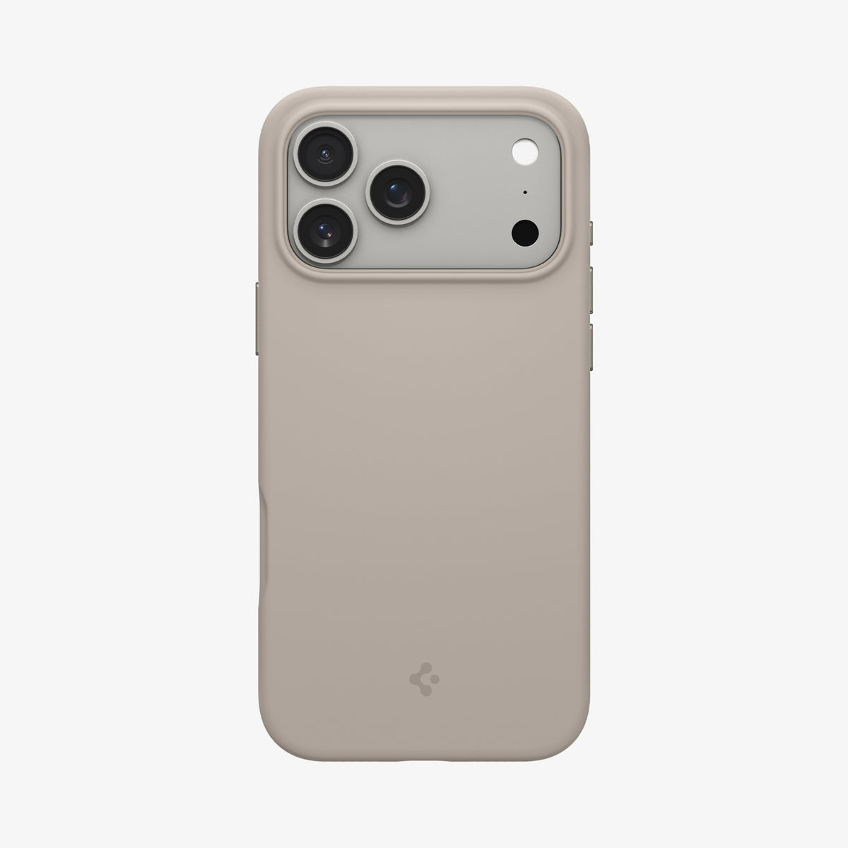 ACS09957 - iPhone 17 Pro Silicone Fit (MagFit) Case in stone showing the back