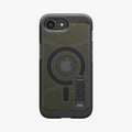 ACS09138 - iPhone 17e Case Tough Armor AI (MagFit) in Frost Black showing the back