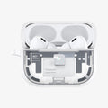 ACS07423 - AirPods Pro 2 Ultra Hybrid Zero One (MagFit) in Zero One White showing the front with the top open and airpods inside